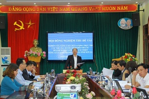 Nghiệm thu Đề tài “Nghiên cứu nâng cao chất lượng thực thi các TTHC đối với các doanh nghiệp, góp phần cải thiện năng lực cạnh tranh (PCI) của tỉnh Sơn La”