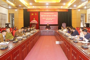 Họp Ban Chỉ đạo cấp tỉnh phòng, chống bệnh dịch tả lợn châu Phi