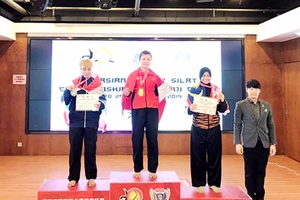 VĐV Quàng Thị Thu Nghĩa giành Huy chương Vàng tại Giải vô địch Pencak Silat châu Á năm 2019