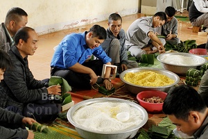 Chi Đoàn Cơ sở Điều trị nghiện ma túy tỉnh: Chương trình “Gói bánh chưng xanh – Mừng xuân Canh Tý 2020”