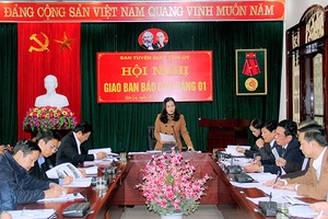 Hội nghị giao ban báo chí và Hội nghị báo cáo viên tháng 1