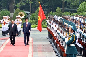 Thủ tướng Nguyễn Xuân Phúc hội đàm với Thủ tướng Nhật Bản Sin-dô A-bê