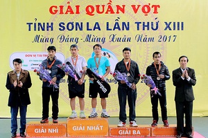 Kết thúc thành công Giải quần vợt tỉnh Sơn La lần thứ XIII