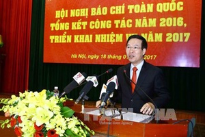 Hội nghị báo chí toàn quốc tổng kết công tác năm 2016, triển khai nhiệm vụ năm 2017