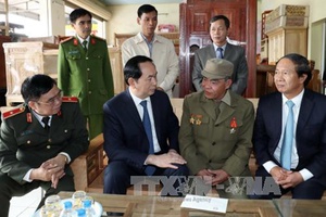 Chủ tịch nước Trần Đại Quang thăm chúc Tết tại Hải Phòng