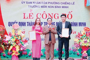 Trường Mầm non song ngữ Bình Minh:  Lễ công bố Quyết định thành lập trường và Vui hội mùa xuân