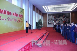 Chủ tịch Quốc hội Nguyễn Thị Kim Ngân chúc Tết lãnh đạo Quốc hội