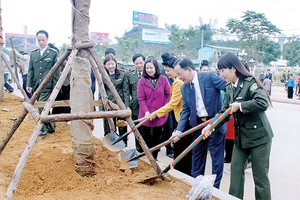 Các đơn vị, địa phương ra quân hưởng ứng Tết trồng cây 