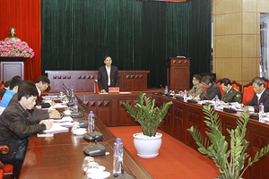 Họp triển khai các dự án cấp điện nông thôn