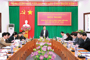 Thường trực HĐND tỉnh: Hội nghị đánh giá 2 năm triển khai công nghệ tưới nhỏ giọt Israel