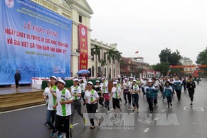 Sôi nổi Ngày chạy Olympic vì sức khỏe toàn dân tại các địa phương