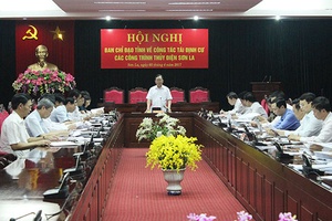 Hội nghị Ban Chỉ đạo tỉnh về công tác TĐC các công trình thủy điện Sơn La