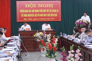 UBND tỉnh làm việc với Tập đoàn TH