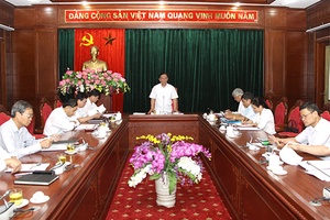 Thường trực tỉnh ủy làm việc về giao đất cho Tập đoàn TH