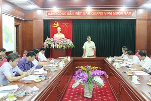 Thường trực tỉnh ủy: Làm việc với Tổ công tác hợp tác với các doanh nghiệp đầu tư Khu du lịch Quốc gia Mộc Châu