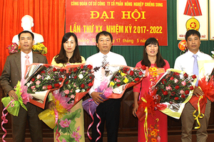 Công đoàn cơ sở Công ty cổ phần Nông nghiệp Chiềng Sung:  Đại hội lần thứ XX, nhiệm kỳ 2017-2022