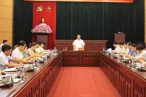 UBND tỉnh làm việc với ngành Y tế