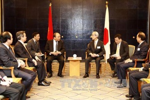 Thủ tướng Nguyễn Xuân Phúc gặp mặt một số nhà đầu tư lớn Nhật Bản