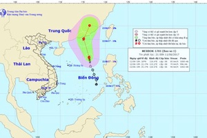 Trong 24 giờ tới, bão số 1 có khả năng mạnh thêm
