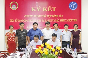 Sở Lao động - Thương binh và Xã hội và Bảo hiểm xã hội tỉnh: Ký kết Chương trình phối hợp giai đoạn 2017-2020   
