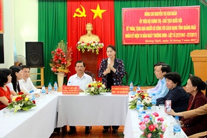 Chủ tịch Quốc hội Nguyễn Thị Kim Ngân thăm và làm việc tại tỉnh Quảng Ngãi