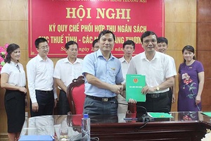 Ký quy chế phối hợp giữa Cục Thuế tỉnh với các ngân hàng thương mại