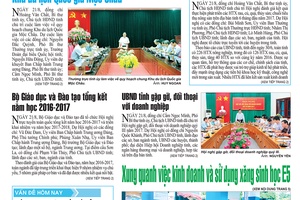 Báo Sơn La, Thứ 3 ngày 22/8/2017