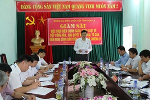 Đoàn Đại biểu Quốc hội tỉnh: Giám sát việc thực hiện chính sách, pháp luật về tiếp công dân, giải quyết khiếu nại, tố cáo, kiến nghị tại huyện Thuận Châu