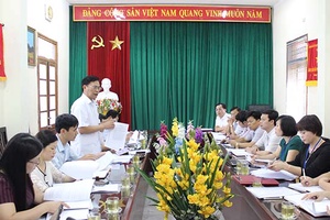Tổ công tác 2289 của UBND tỉnh làm việc với Sở Y tế
