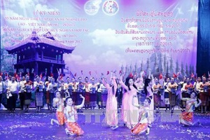 Mít tinh trọng thể kỷ niệm Năm đoàn kết, hữu nghị Việt Nam - Lào 2017