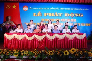 Mộc Châu phát động thi đua thực hiện Cuộc vận động “Toàn dân đoàn kết xây dựng nông thôn mới, đô thị văn minh”
