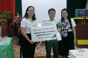 Bưu điện tỉnh: Trao thưởng cho khách hàng trúng giải nhất Chương trình “Chuyển tiền tài khoản, hân hoan đón lộc”