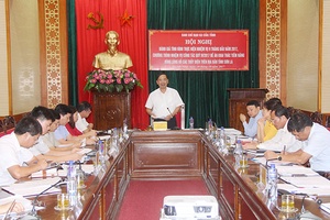 Hội nghị Ban Chỉ đạo tỉnh về khai thác tiềm năng các lòng hồ thủy điện   