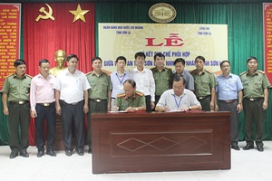 Công an tỉnh và Ngân hàng Nhà nước Chi nhánh Sơn La ký kết quy chế phối hợp