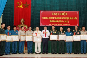 Mai Sơn, Quỳnh Nhai, Mộc Châu: Đại hội thi đua Quyết thắng LLVT giai đoạn 2012-2017   