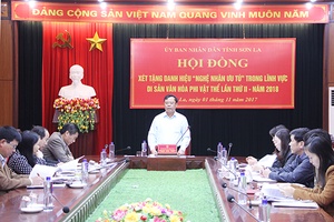 Họp Hội đồng cấp tỉnh xét tặng danh hiệu “Nghệ nhân ưu tú”