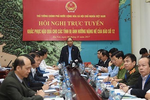 Khắc phục hậu quả tại các tỉnh bị ảnh hưởng nặng nề của bão số 12
