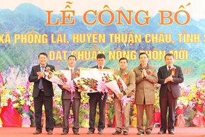 Lễ công bố xã Phổng Lái đạt chuẩn nông thôn mới   