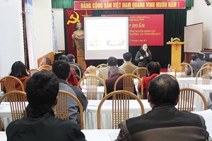 Tập huấn bồi dưỡng nguồn nhân lực chương trình Mục tiêu quốc gia xây dựng nông thôn mới