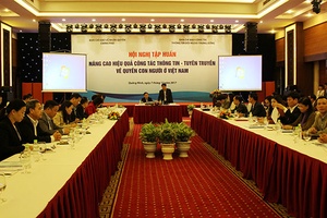 Hội nghị tập huấn “Nâng cao hiệu quả công tác thông tin, tuyên truyền về quyền con người ở Việt Nam”