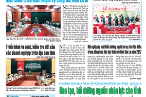 Báo Sơn La, Thứ 4 ngày 20/12/2017