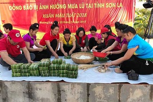 Trao tặng 100 suất quà Tết cho đồng bào bị thiệt hại do mưa lũ tại huyện Mường La   
