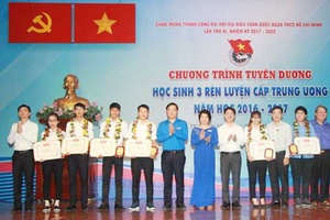 Tuyên dương “Học sinh 3 rèn luyện” cấp Trung ương