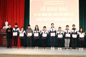 Khai mạc kỳ thi chọn học sinh giỏi quốc gia THPT năm 2018