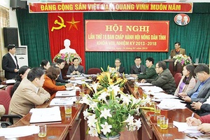 Hội nghị Ban Chấp hành Hội Nông dân tỉnh Sơn La lần thứ 16 (nhiệm kỳ 2013-2018)