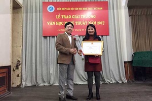 Trao Giải thưởng Văn học nghệ thuật năm 2017 cho 59 tác phẩm xuất sắc