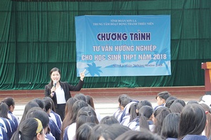 Trung tâm Hoạt động thanh thiếu niên tỉnh: Tổ chức chương trình tư vấn hướng nghiệp cho học sinh THPT