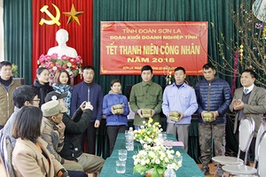 Tỉnh Đoàn, Đoàn khối Doanh nghiệp tỉnh: Thăm, tặng quà “Tết thanh niên công nhân năm 2018”