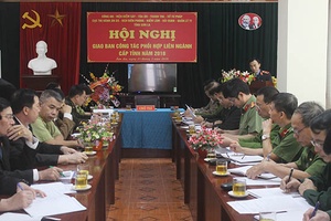 Hội nghị giao ban công tác phối hợp liên ngành cấp tỉnh năm 2018