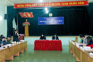 Họp báo thông tin Đại hội Công đoàn tỉnh lần thứ XIV, nhiệm kỳ 2018-2023